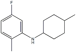5-fluoro-2-methyl-N-(4-methylcyclohexyl)aniline 化学構造式