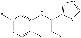 5-fluoro-2-methyl-N-[1-(thiophen-2-yl)propyl]aniline