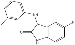 5-fluoro-3-[(3-methylphenyl)amino]-2,3-dihydro-1H-indol-2-one Struktur