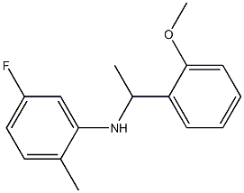 5-fluoro-N-[1-(2-methoxyphenyl)ethyl]-2-methylaniline Struktur