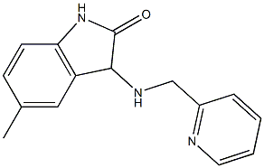5-methyl-3-[(pyridin-2-ylmethyl)amino]-2,3-dihydro-1H-indol-2-one Struktur