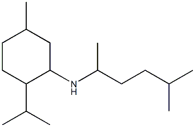 5-methyl-N-(5-methylhexan-2-yl)-2-(propan-2-yl)cyclohexan-1-amine Struktur