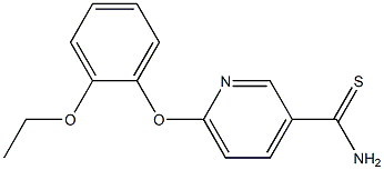 6-(2-ethoxyphenoxy)pyridine-3-carbothioamide Struktur
