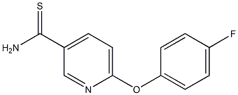 6-(4-fluorophenoxy)pyridine-3-carbothioamide|