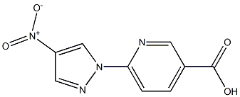 6-(4-nitro-1H-pyrazol-1-yl)pyridine-3-carboxylic acid Structure