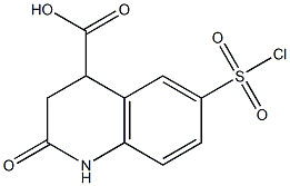 6-(chlorosulfonyl)-2-oxo-1,2,3,4-tetrahydroquinoline-4-carboxylic acid Structure