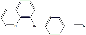 6-(quinolin-8-ylamino)nicotinonitrile 化学構造式