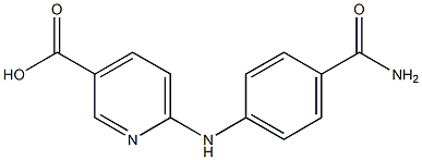 6-[(4-carbamoylphenyl)amino]pyridine-3-carboxylic acid Structure