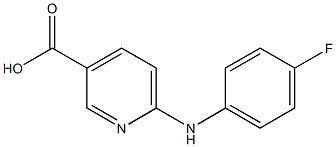 6-[(4-fluorophenyl)amino]pyridine-3-carboxylic acid Struktur