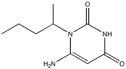 6-amino-1-(pentan-2-yl)-1,2,3,4-tetrahydropyrimidine-2,4-dione Structure