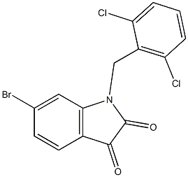 6-bromo-1-[(2,6-dichlorophenyl)methyl]-2,3-dihydro-1H-indole-2,3-dione