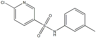 6-chloro-N-(3-methylphenyl)pyridine-3-sulfonamide Struktur