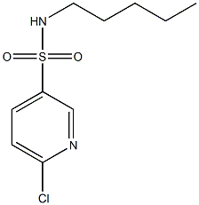 6-chloro-N-pentylpyridine-3-sulfonamide Structure