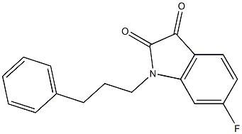 6-fluoro-1-(3-phenylpropyl)-2,3-dihydro-1H-indole-2,3-dione