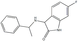 6-fluoro-3-[(1-phenylethyl)amino]-2,3-dihydro-1H-indol-2-one|