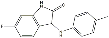 6-fluoro-3-[(4-methylphenyl)amino]-2,3-dihydro-1H-indol-2-one Structure