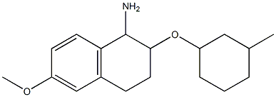 6-methoxy-2-[(3-methylcyclohexyl)oxy]-1,2,3,4-tetrahydronaphthalen-1-amine