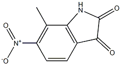 7-methyl-6-nitro-2,3-dihydro-1H-indole-2,3-dione 结构式