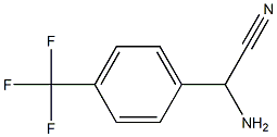 amino[4-(trifluoromethyl)phenyl]acetonitrile Structure