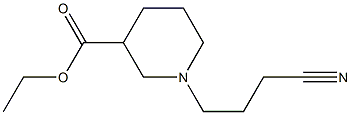 ethyl 1-(3-cyanopropyl)piperidine-3-carboxylate Structure