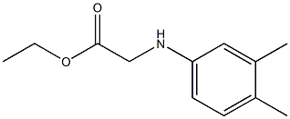 ethyl 2-[(3,4-dimethylphenyl)amino]acetate Structure