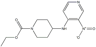 ethyl 4-[(3-nitropyridin-4-yl)amino]piperidine-1-carboxylate Struktur