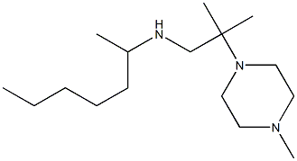 heptan-2-yl[2-methyl-2-(4-methylpiperazin-1-yl)propyl]amine Struktur