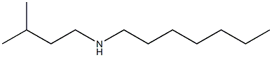 heptyl(3-methylbutyl)amine Structure