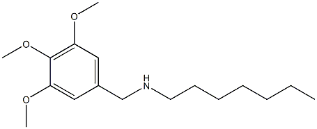 heptyl[(3,4,5-trimethoxyphenyl)methyl]amine Structure