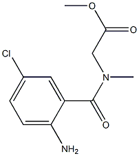 methyl 2-[(2-amino-5-chlorophenyl)-N-methylformamido]acetate Structure