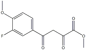 methyl 4-(3-fluoro-4-methoxyphenyl)-2,4-dioxobutanoate Structure