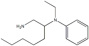 N-(1-aminoheptan-2-yl)-N-ethylaniline Struktur