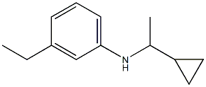 N-(1-cyclopropylethyl)-3-ethylaniline 结构式