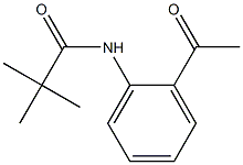 N-(2-acetylphenyl)-2,2-dimethylpropanamide Struktur