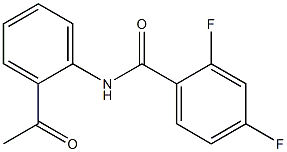 N-(2-acetylphenyl)-2,4-difluorobenzamide Struktur