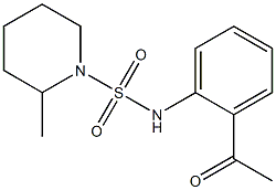 N-(2-acetylphenyl)-2-methylpiperidine-1-sulfonamide Structure
