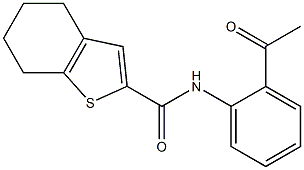 N-(2-acetylphenyl)-4,5,6,7-tetrahydro-1-benzothiophene-2-carboxamide