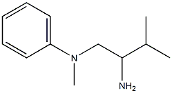 N-(2-amino-3-methylbutyl)-N-methylaniline Structure