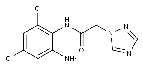 N-(2-amino-4,6-dichlorophenyl)-2-(1H-1,2,4-triazol-1-yl)acetamide