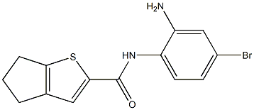 N-(2-amino-4-bromophenyl)-4H,5H,6H-cyclopenta[b]thiophene-2-carboxamide Structure