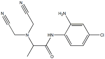N-(2-amino-4-chlorophenyl)-2-[bis(cyanomethyl)amino]propanamide