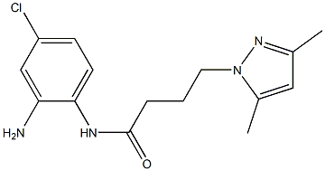 N-(2-amino-4-chlorophenyl)-4-(3,5-dimethyl-1H-pyrazol-1-yl)butanamide Structure