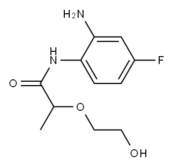 N-(2-amino-4-fluorophenyl)-2-(2-hydroxyethoxy)propanamide
