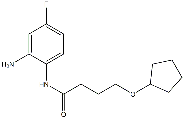 N-(2-amino-4-fluorophenyl)-4-(cyclopentyloxy)butanamide Struktur