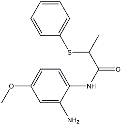 N-(2-amino-4-methoxyphenyl)-2-(phenylsulfanyl)propanamide Struktur