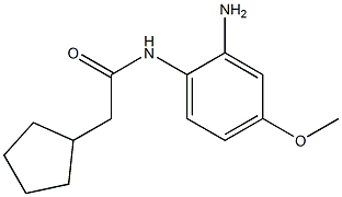 N-(2-amino-4-methoxyphenyl)-2-cyclopentylacetamide Structure