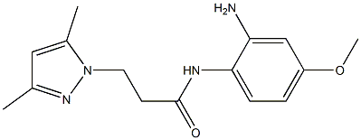 N-(2-amino-4-methoxyphenyl)-3-(3,5-dimethyl-1H-pyrazol-1-yl)propanamide