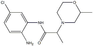N-(2-amino-5-chlorophenyl)-2-(2-methylmorpholin-4-yl)propanamide Struktur