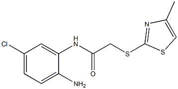 N-(2-amino-5-chlorophenyl)-2-[(4-methyl-1,3-thiazol-2-yl)sulfanyl]acetamide