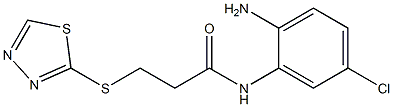 N-(2-amino-5-chlorophenyl)-3-(1,3,4-thiadiazol-2-ylsulfanyl)propanamide